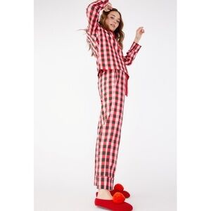 SALE 𝅺Ban.do buffalo plaid pajama set nwot